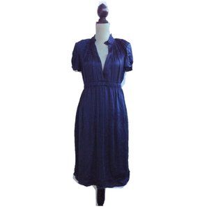 Calypso Crinkle Silk Empire Waist V-Neck Dress XS and M